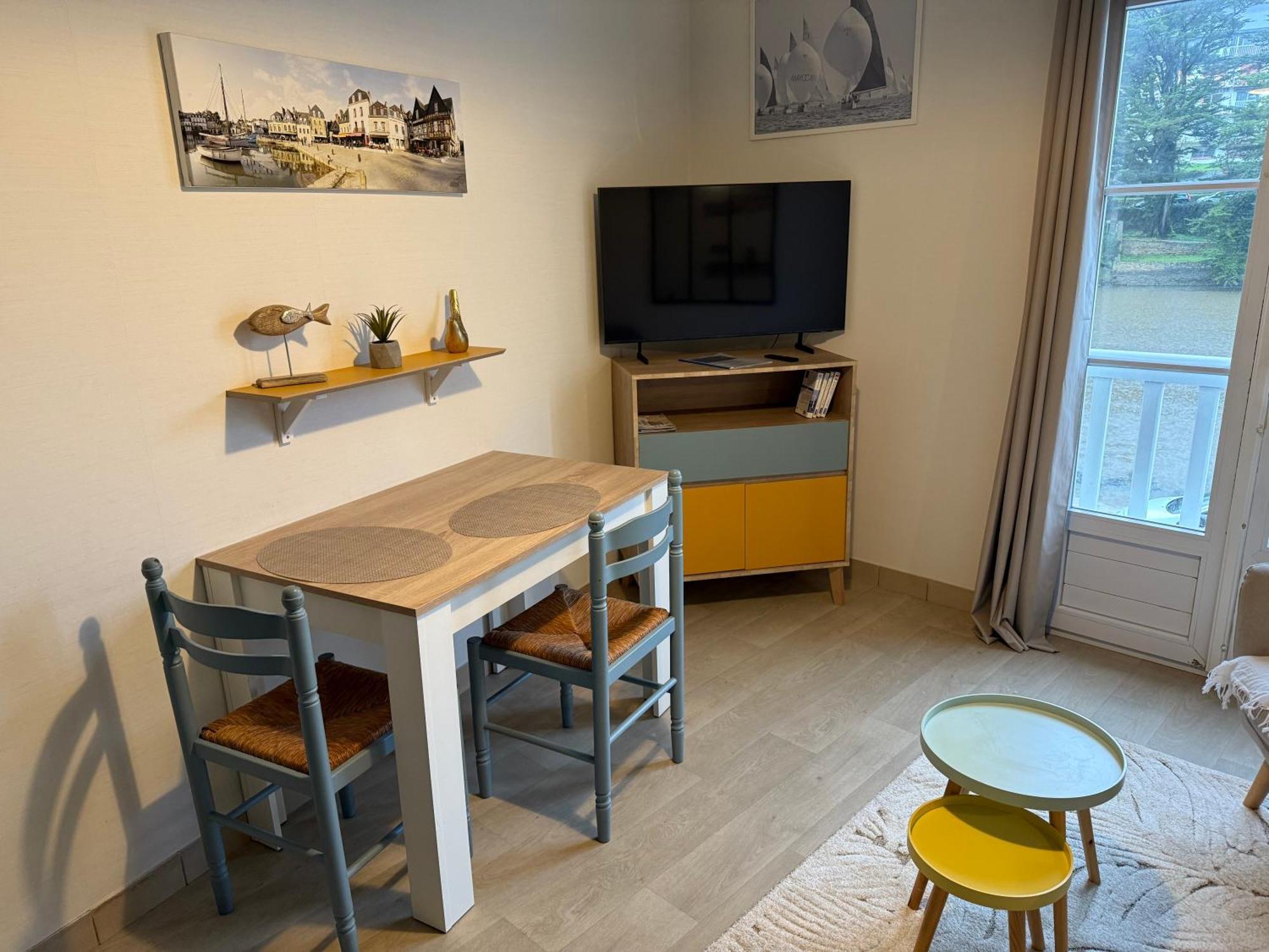 Appartement T2 Vue Sur La Riviere Avec Garage Privatif - Port De Saint-Goustan Auray Exterior foto
